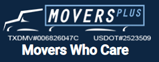 movers plus logo with slogan "movers who care"
